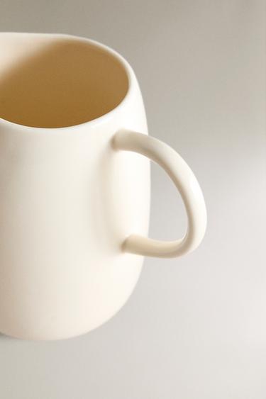PLAIN STONEWARE MILK JUG - Cream by Zara - Image 2