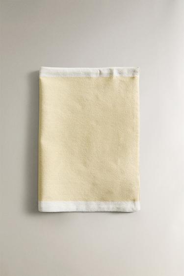 PLACEMAT WITH COLOURED BORDER - Yellow by Zara - Image 1