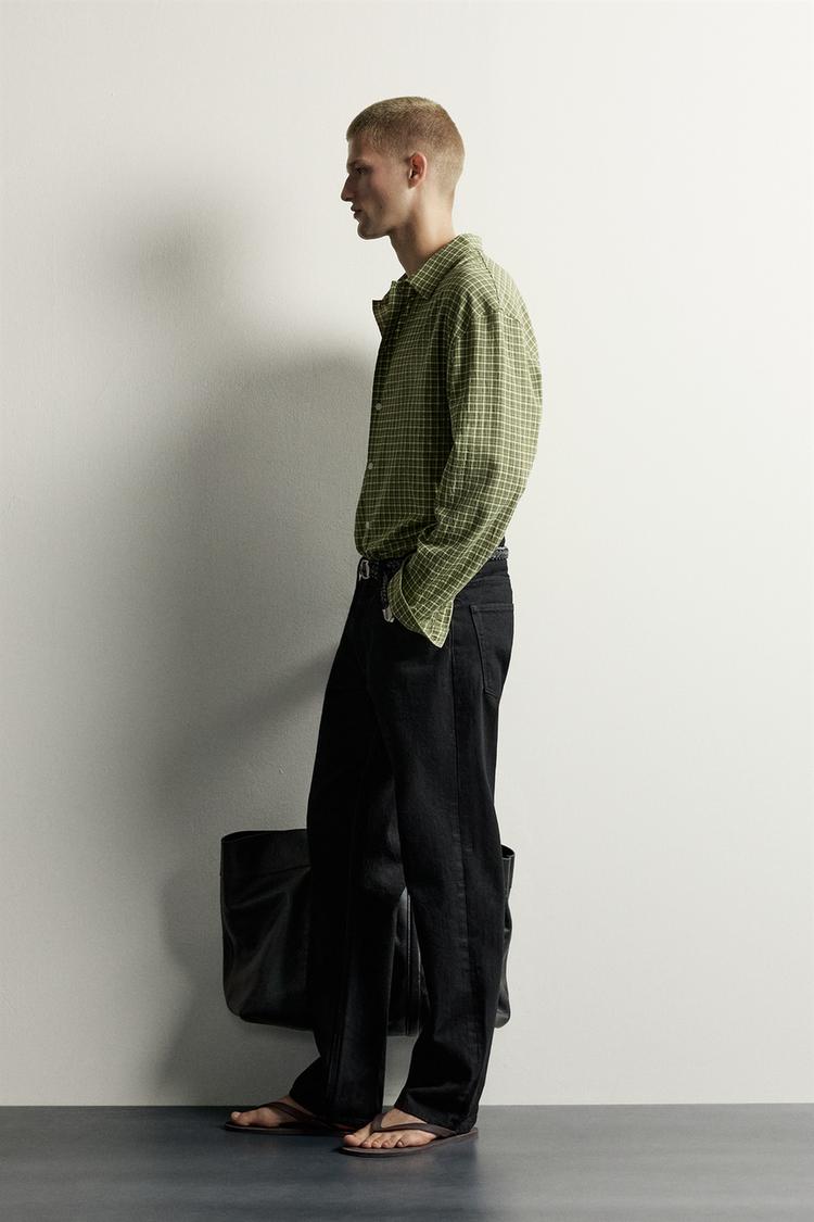 Camisa de cuadros fluidos 4