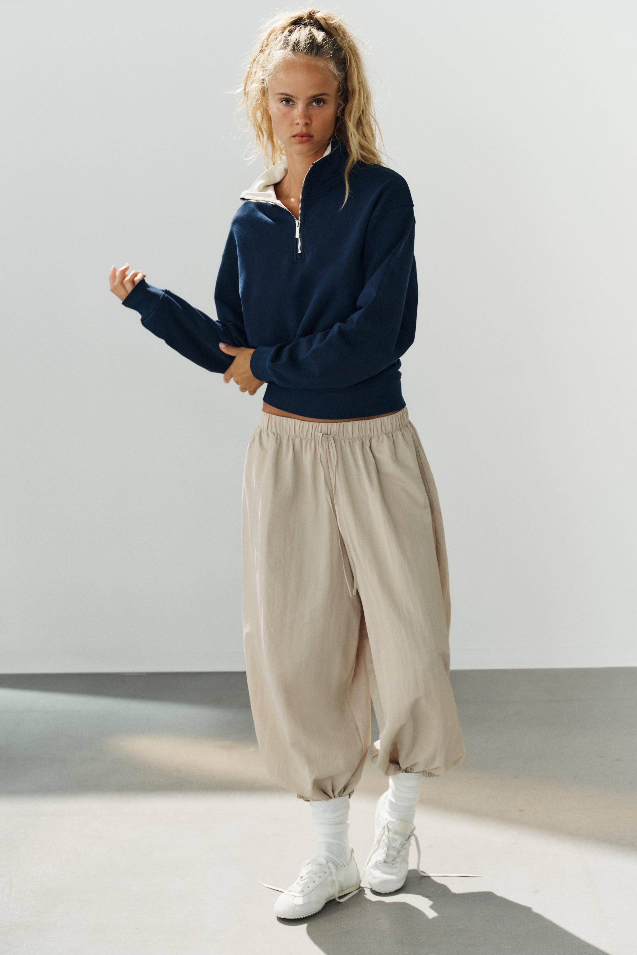 TECHNICAL FABRIC TROUSERS — Stone