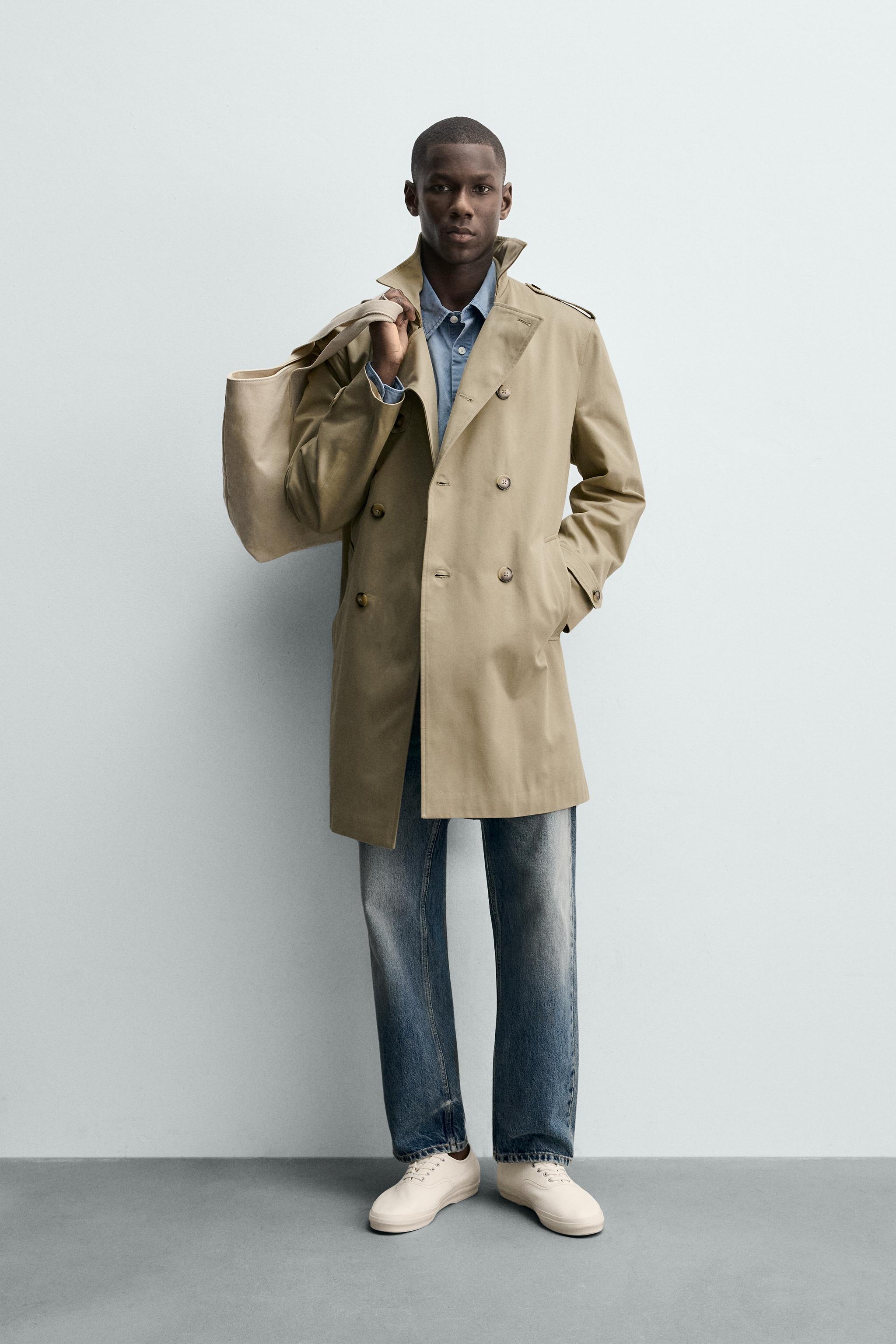 REGULAR FIT DOUBLE BREASTED TRENCH COAT