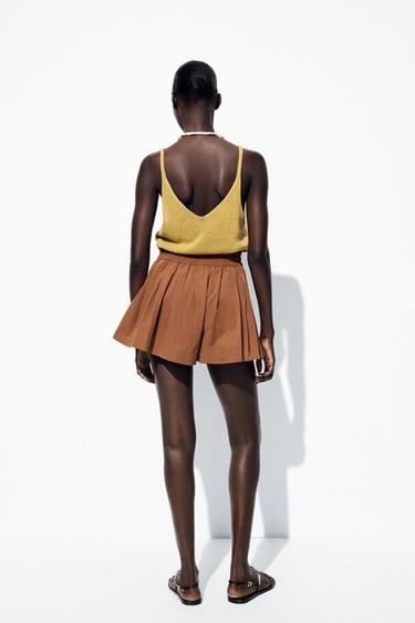 BERMUDA SHORTS WITH ELASTIC WAIST - Brick by Zara - Image 4