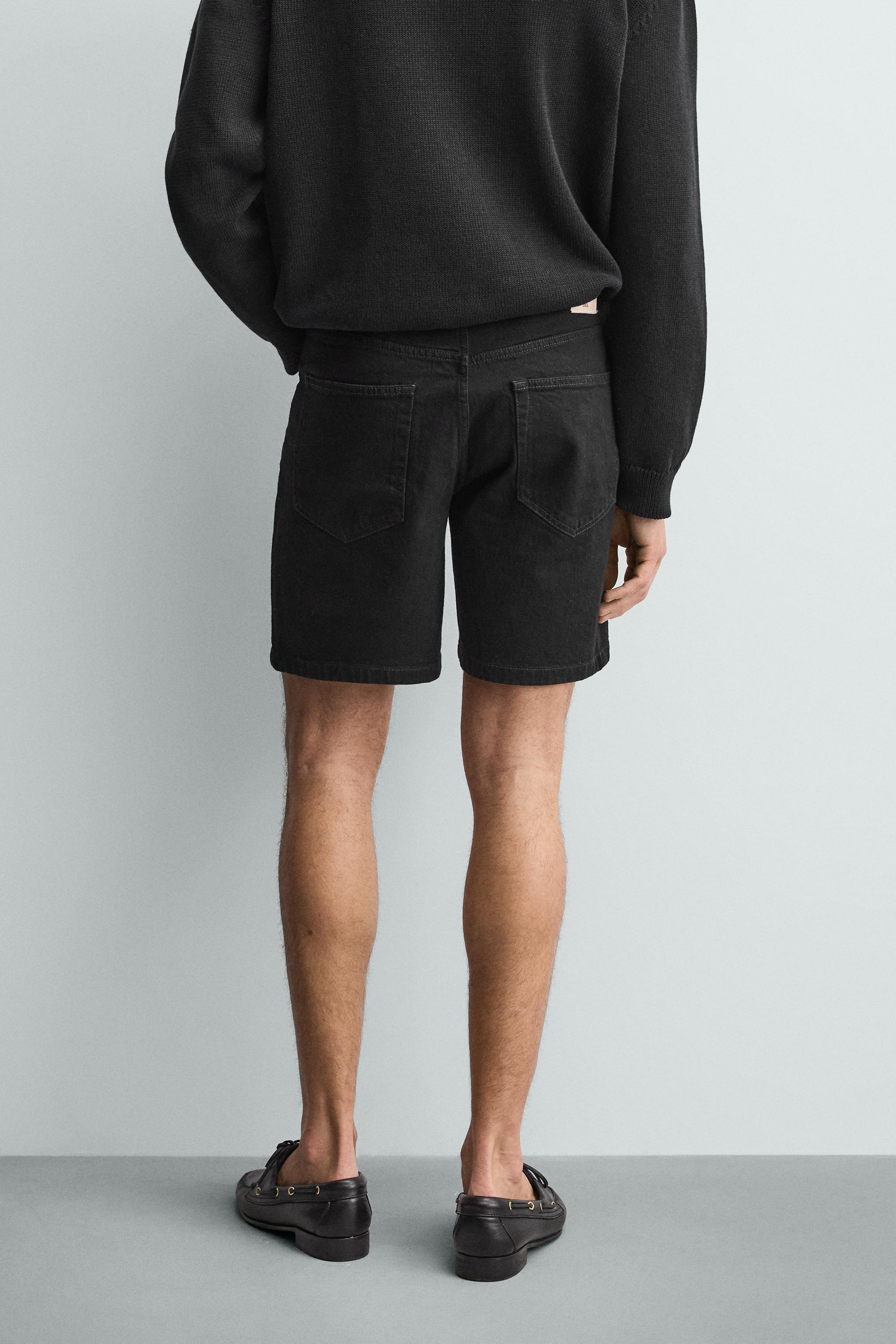 REGULAR FIT DENIM SHORTS
