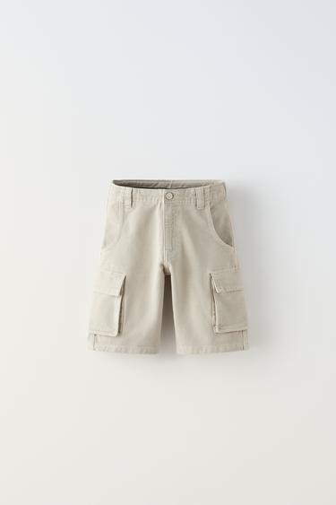 BERMUDA CARGO SARGA - Beige de Zara