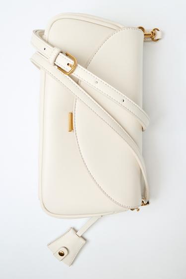 BOLSO ALARGADO BANDOLERA - Crudo de Zara