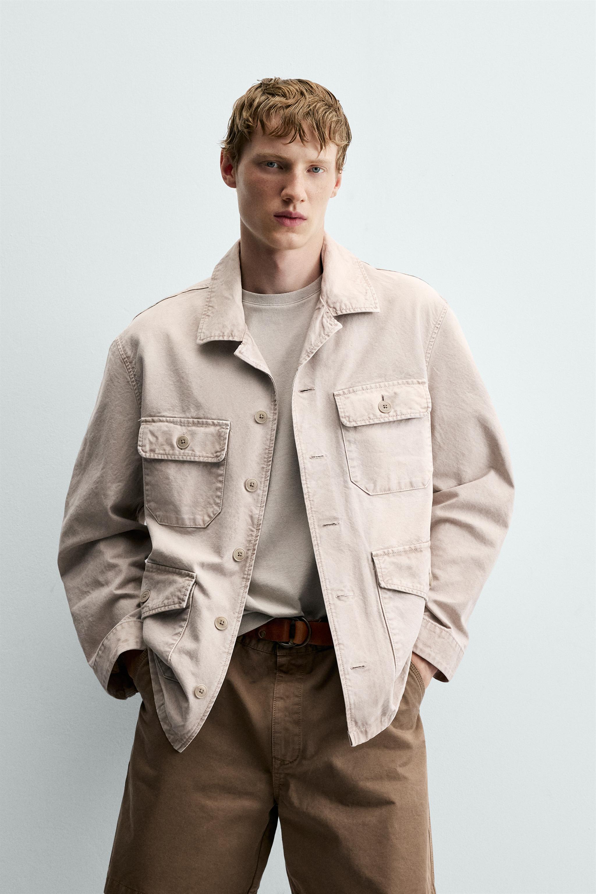 WASHED REGULAR FIT POCKET JACKET