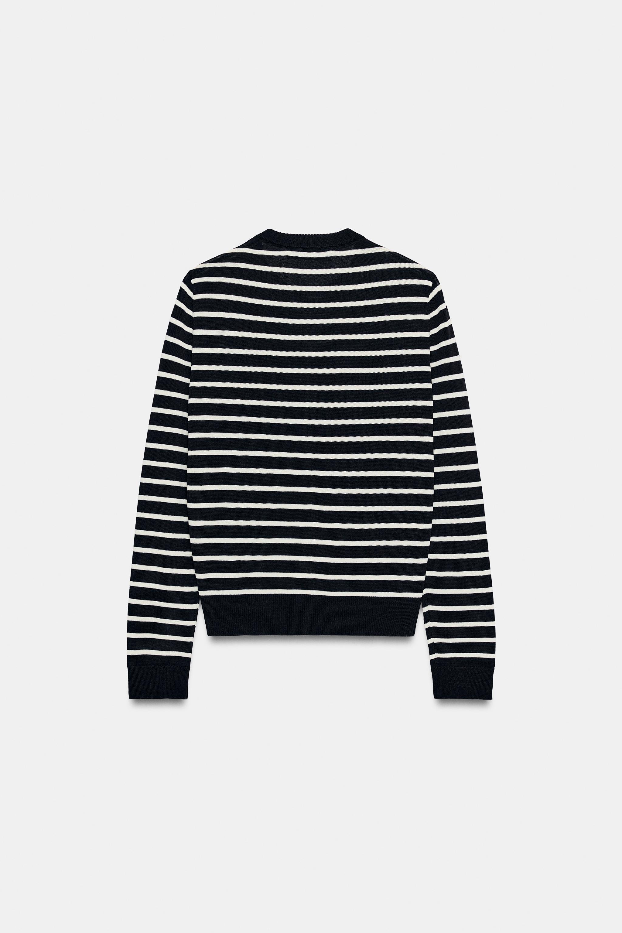 STRIPED CARDIGAN — Striped