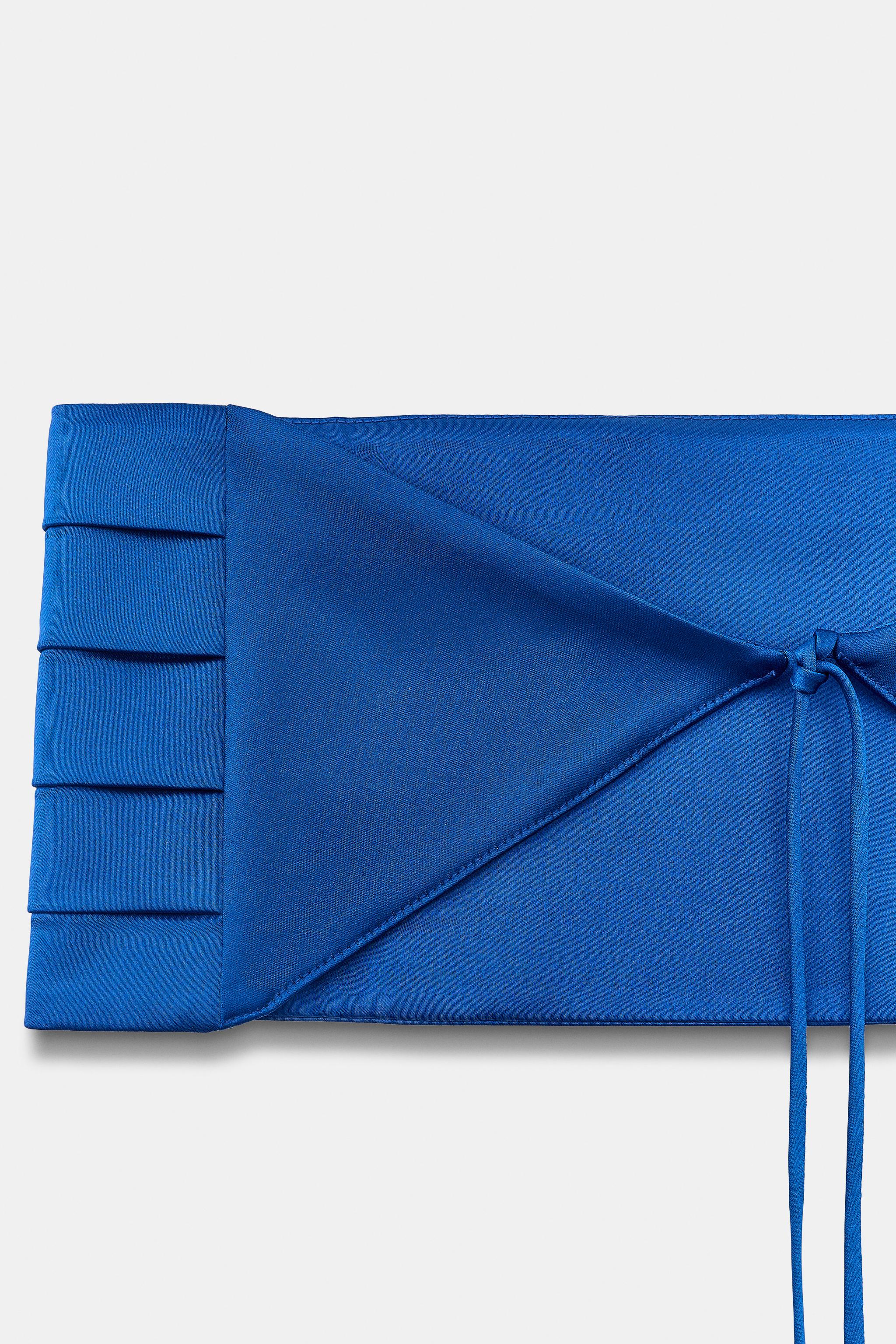 Женские ремни Zara PLEATED CUMMERBUND BELT — фото 4