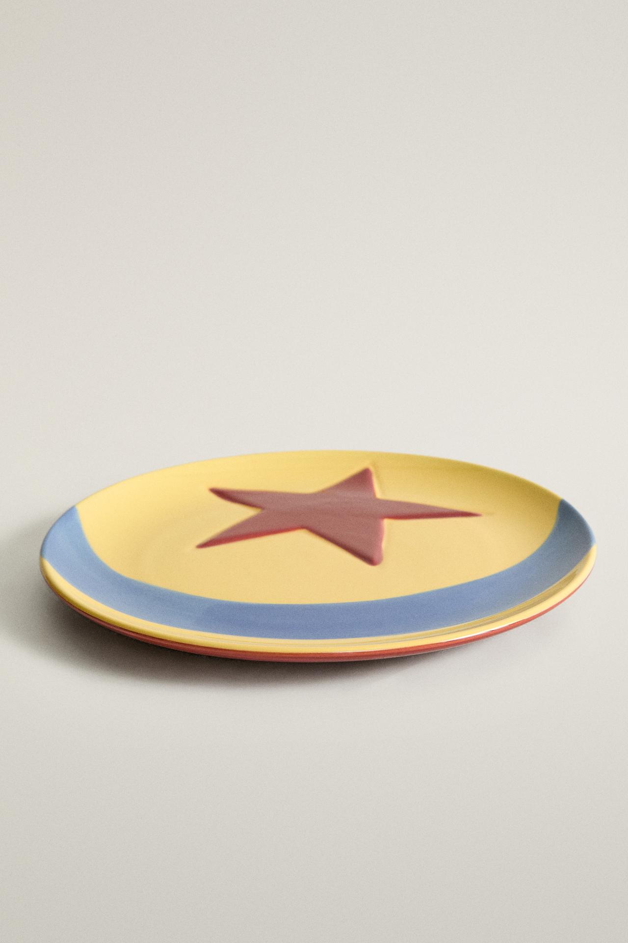 KIDS' MONSTERS, INC. ©DISNEY/PIXAR BALL STONEWARE PLATE — Multicoloured