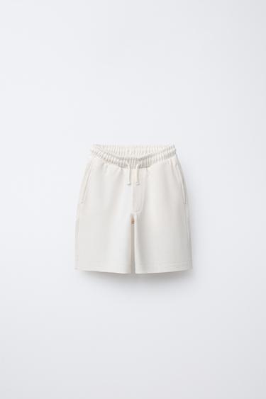 POLO SHIRT AND BERMUDA SHORTS SET - Ecru by Zara - Image 4