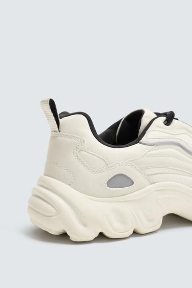 CHUNKY SOLE SNEAKERS - White by Zara - Image 6