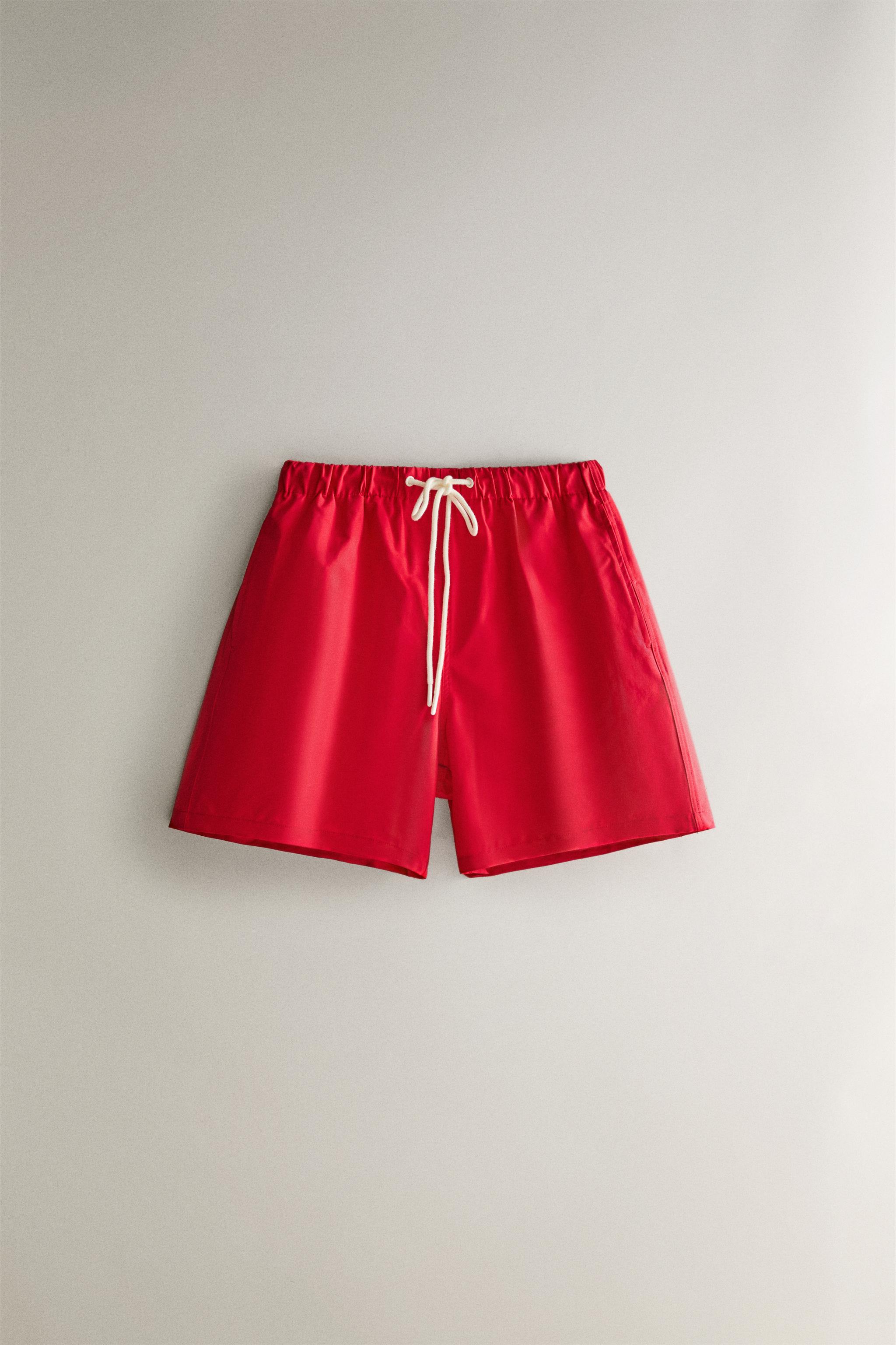 MAILLOT DE BAIN MI-LONG ROUGE