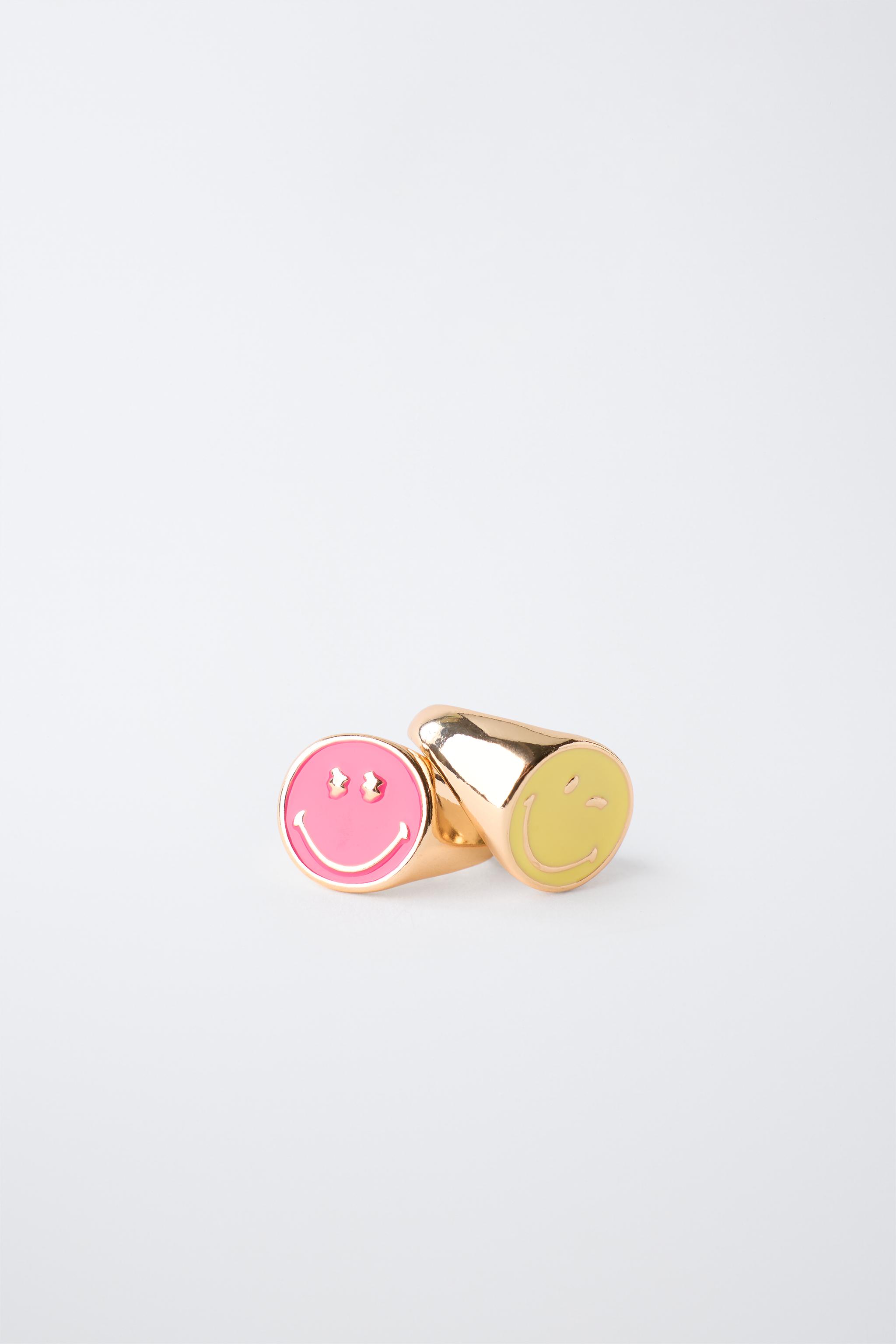 Детские аксессуары Zara PACK OF RINGS AND BEADED BRACELET SMILEYWORLD ® — фото 3