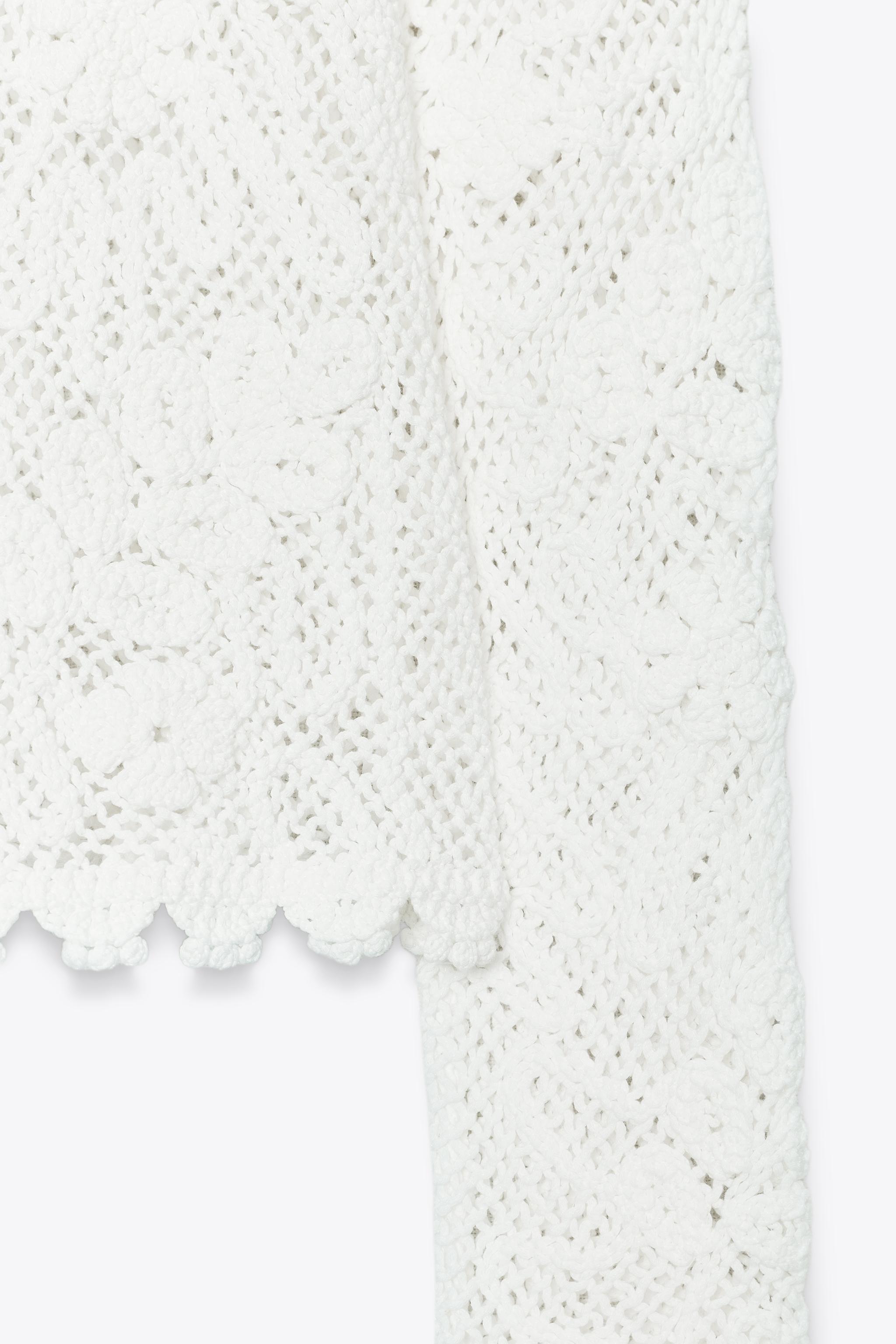 刺繍レーストップス - ホワイト | ZARA Japan / 日本