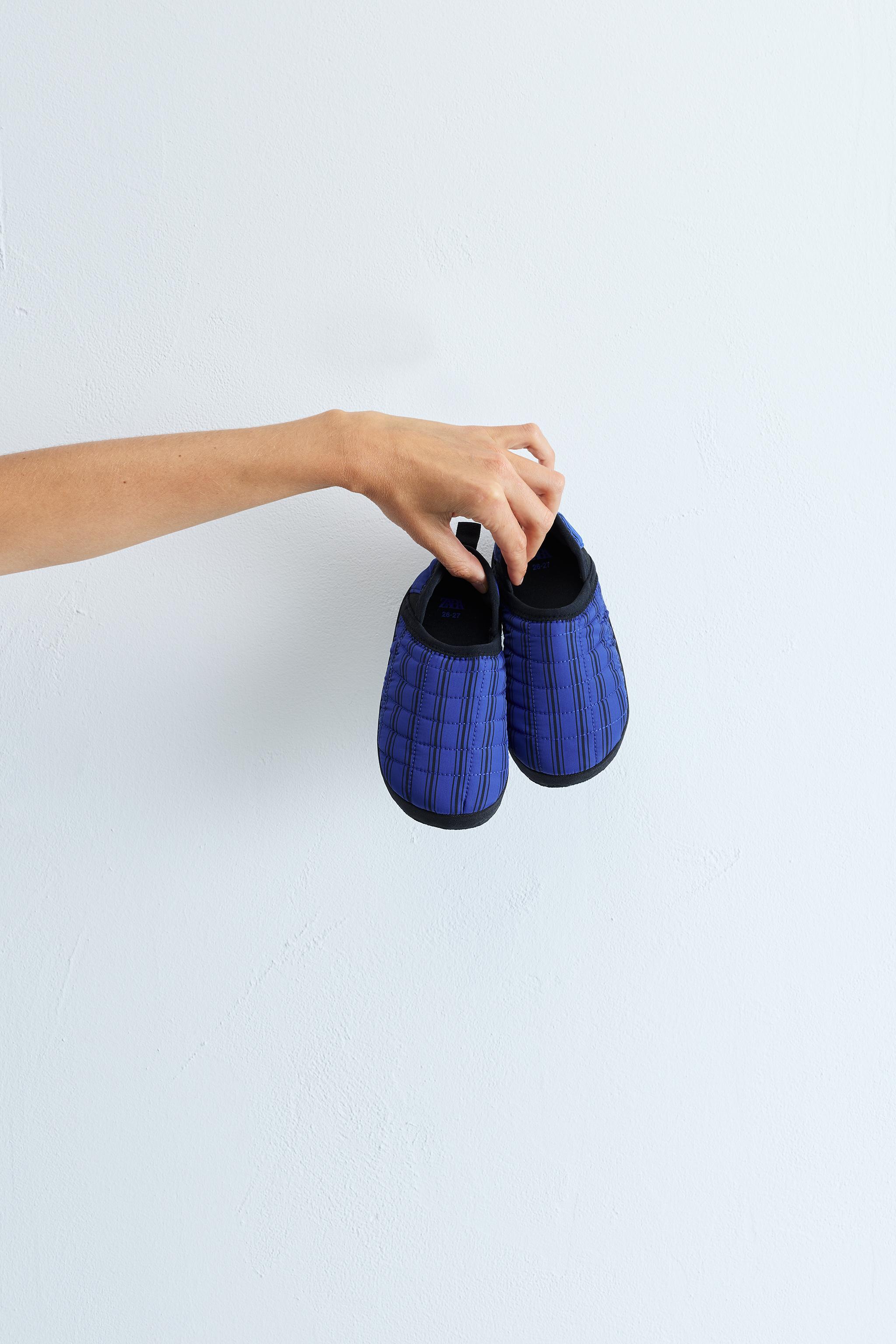PLAID SLIPPERS