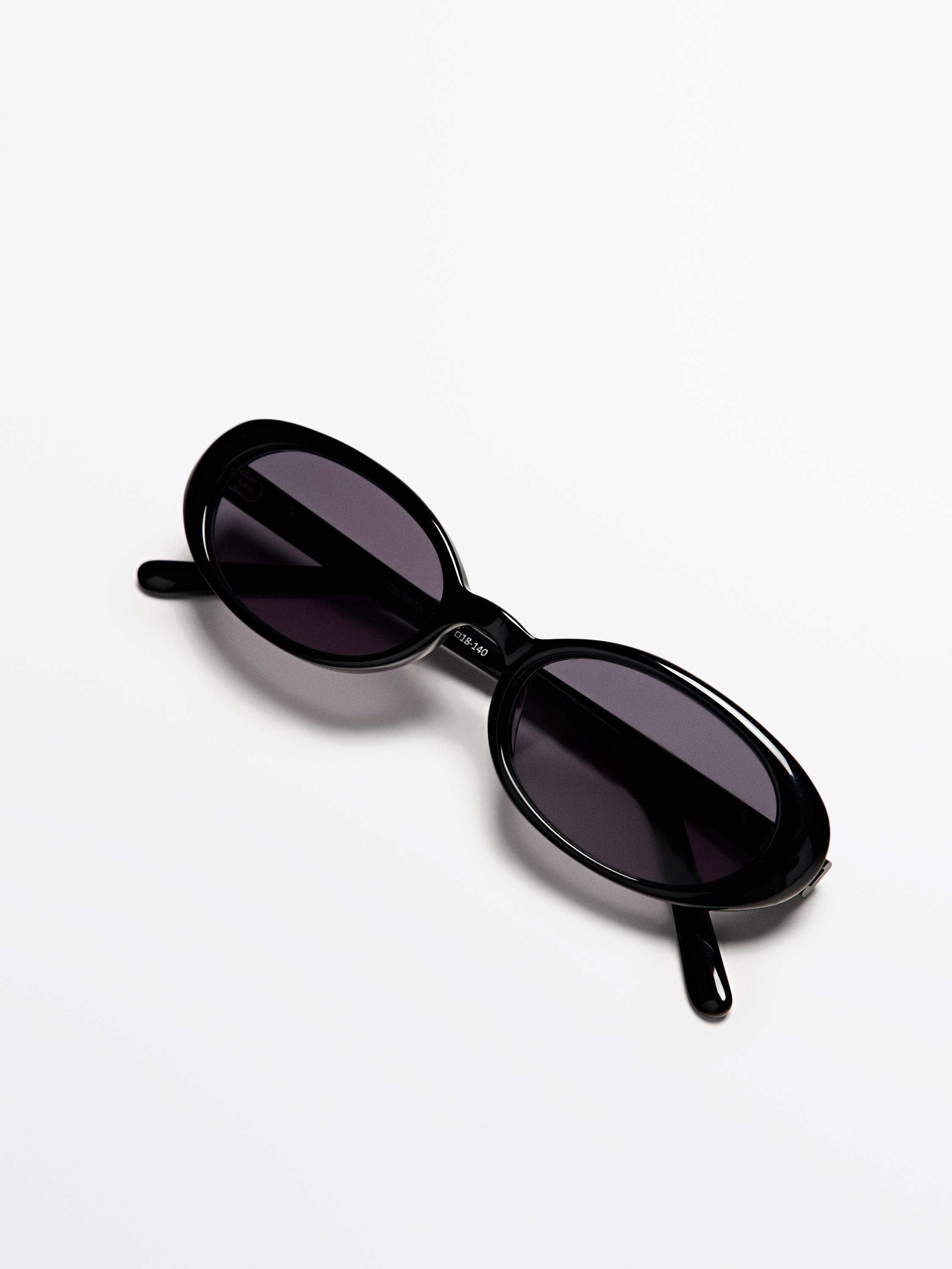 Lunettes de soleil ovales format mini