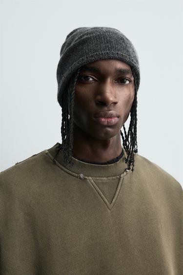 FADED CREW NECK SWEATSHIRT - Khaki by Zara