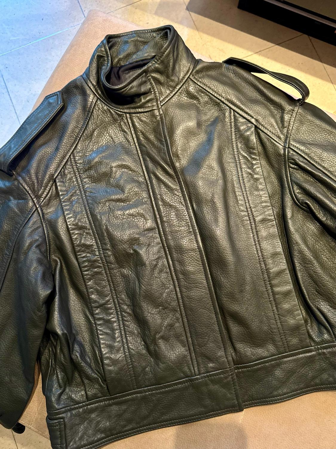 ZW COLLECTION LIMITED EDITION LEATHER BOMBER JACKET - Image 3
