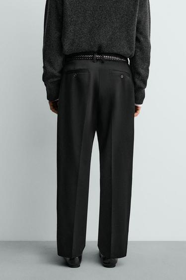 RELAXED FIT PLEATED TROUSERS AARON LEVINE X ZARA - Black by Zara - Image 2