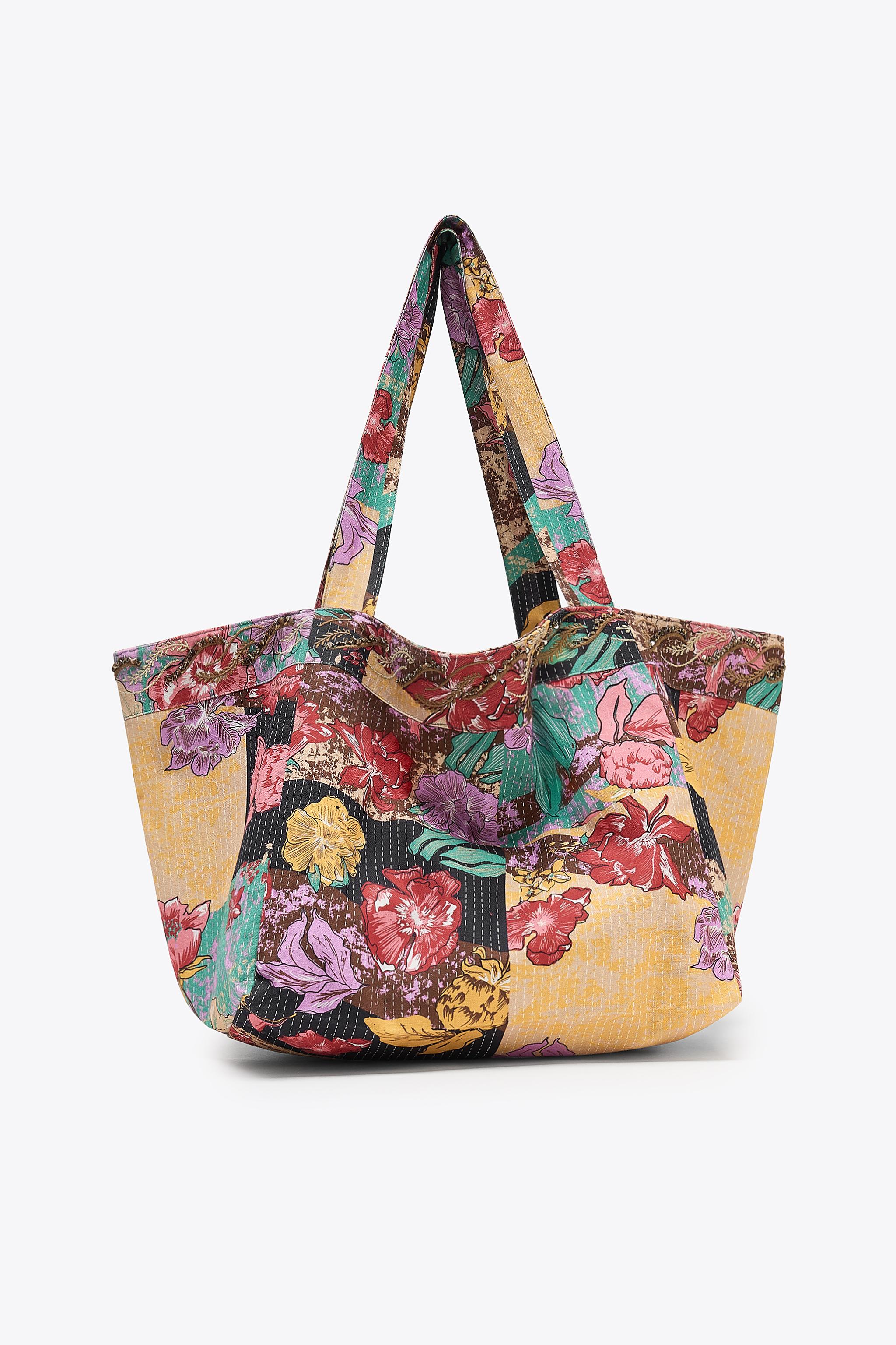 BEADED PRINT MAXI BAG - Multicoloured | ZARA Spain