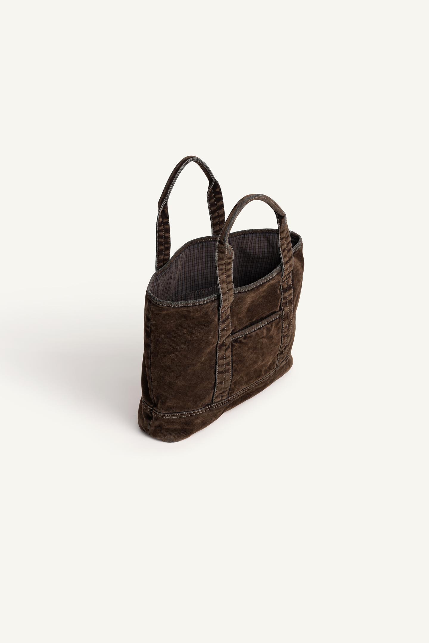 Детская сумка Zara Limited Edition Washed-Effect Shopper, цвет: Коричневый — фото 6