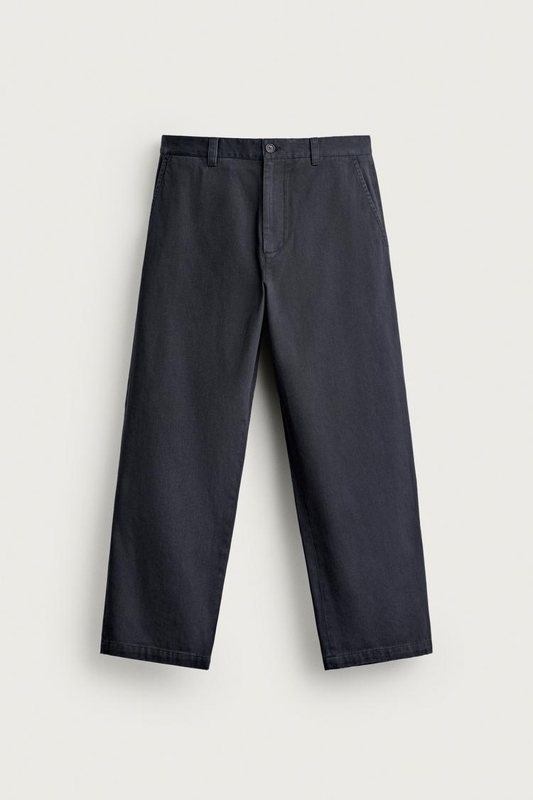 Pantalones chinos corte regular Aaron Levine x Zara 5