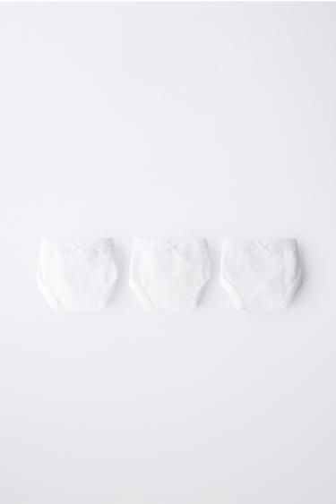 AGES 6-14 / THREE-PACK OF PLAIN BRIEFS - White by Zara - Image 5