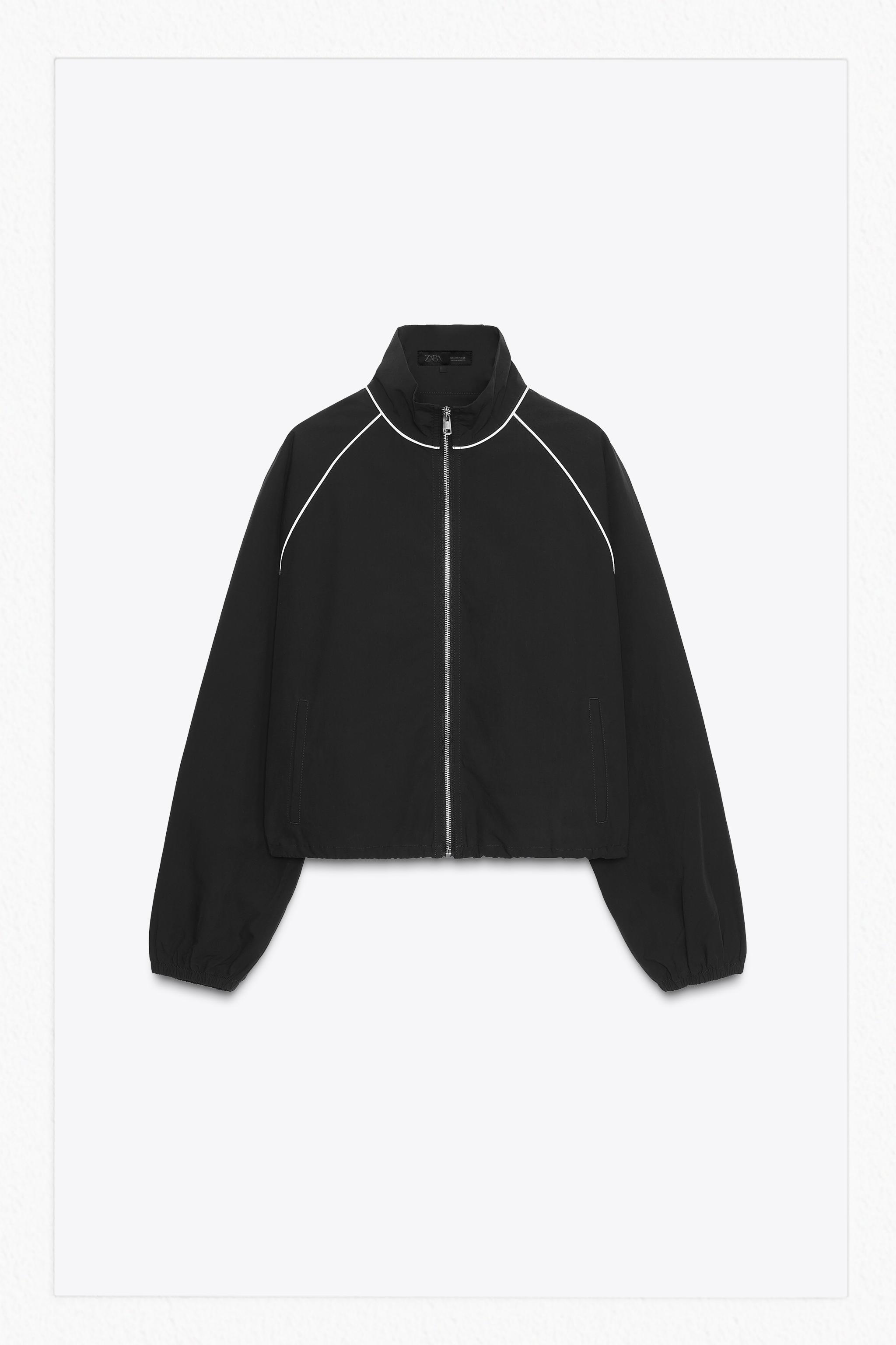 お値下げ♥ZARA　ピケジャケット　Ｌ　新品 コントラストカラー キルティングジャケット ZW COLLECTION