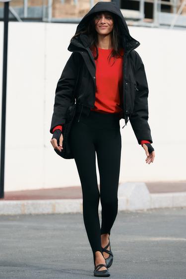 PANTALÓN FUSEAU STRETCH - Negro de Zara