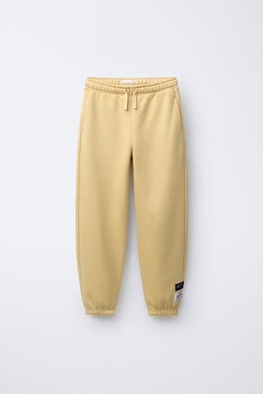 JOGGINGHOSE MIT ETIKETTEN - Gelb von Zara