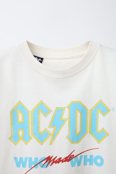 AC/DC ® PRINTED T-SHIRT - Cream by Zara - Image 2
