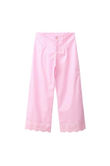 PANTALÓN RAYAS SCHIFFLY - Rosa de Zara
