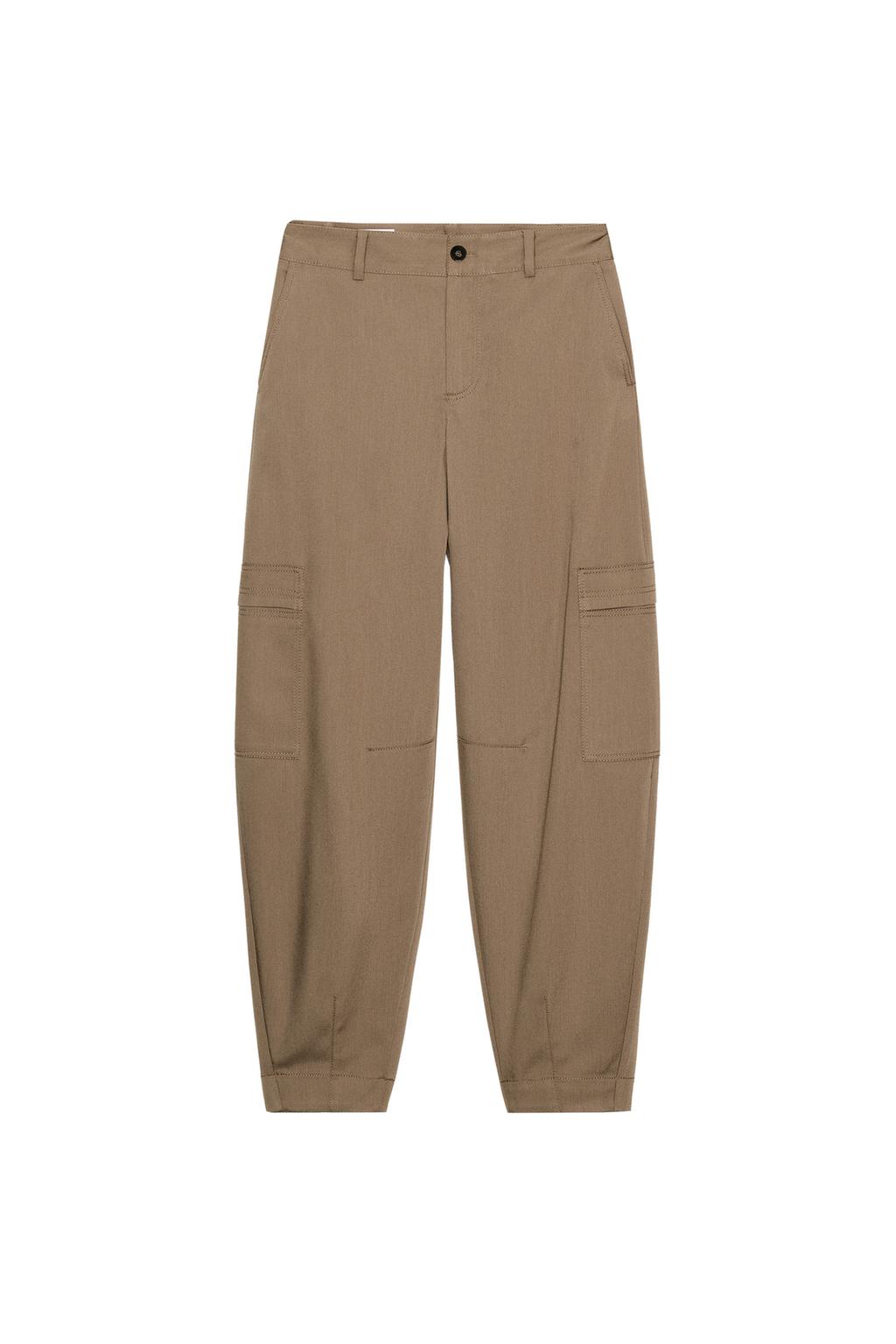 HIGH-WAISTED CARGO PANTS - image 3