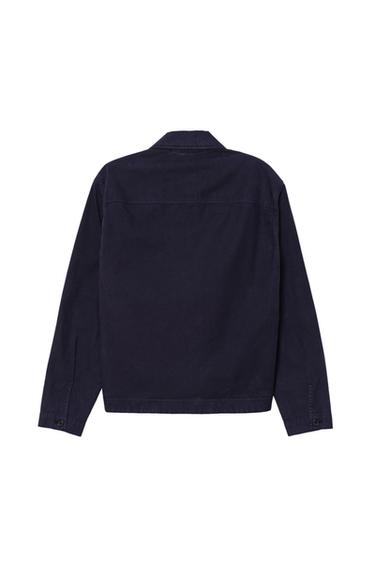 SOBRECAMISA RELAXED FIT BOLSILLOS - Marino de Zara