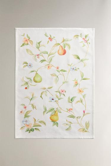 LOT PAÑOS COCINA COTON PERAS (LOT DE 2) - Verdâtre de Zara - Image 2