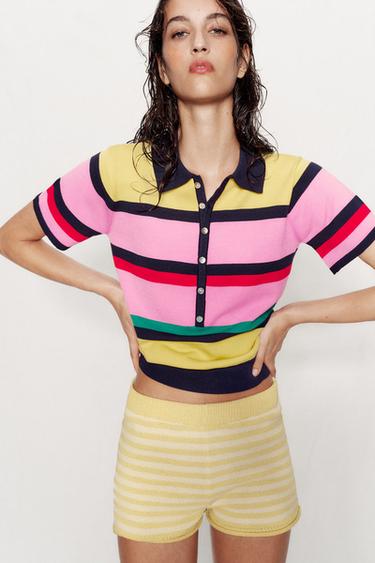 POLO PUNTO RAYAS - Multicolor de Zara