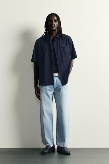 CHEMISE FLUIDE COUPE DÉCONTRACTÉE - Bleu de Zara - Image 0