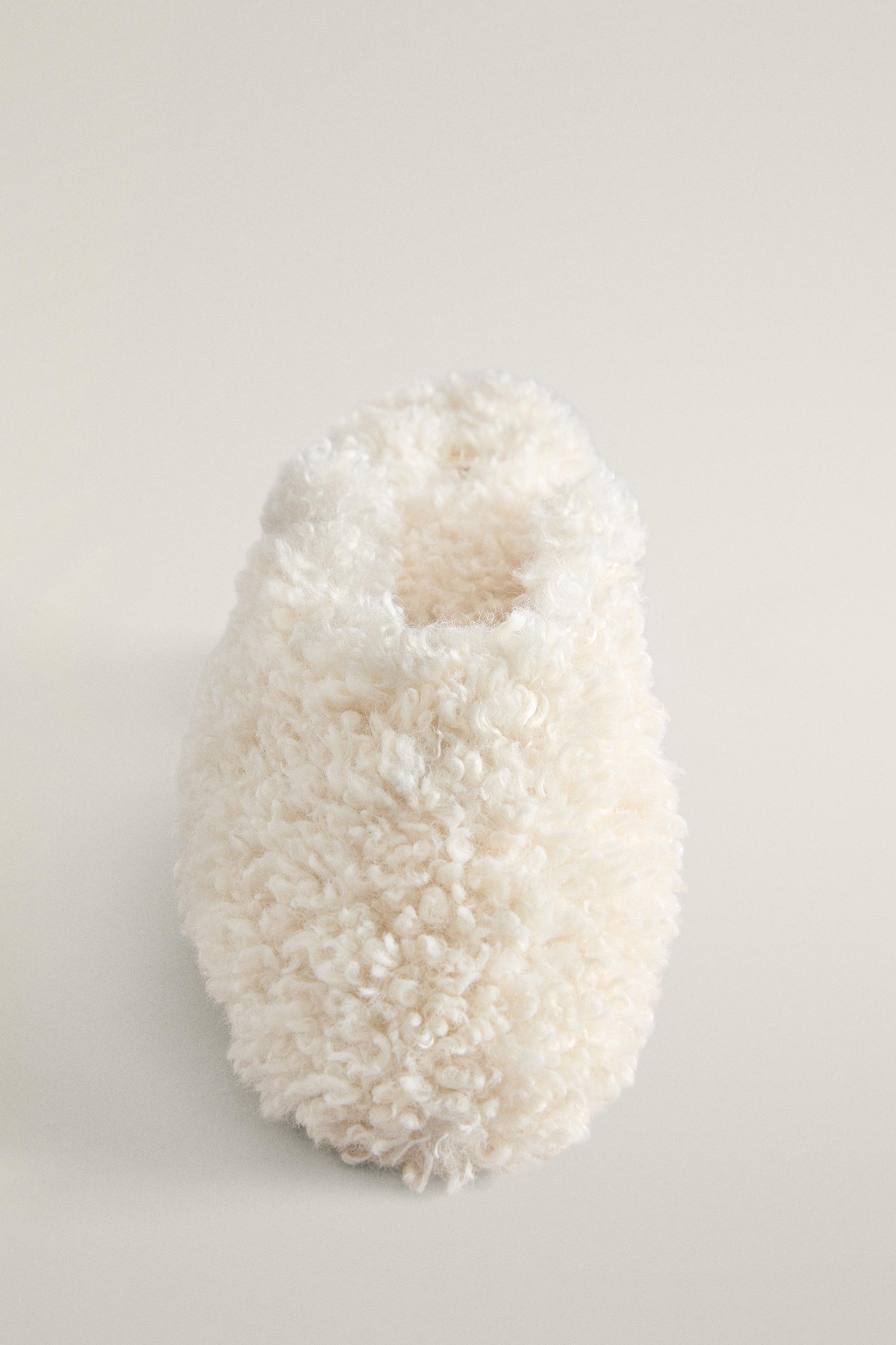 FAUX SHEARLING MULE SLIPPERS