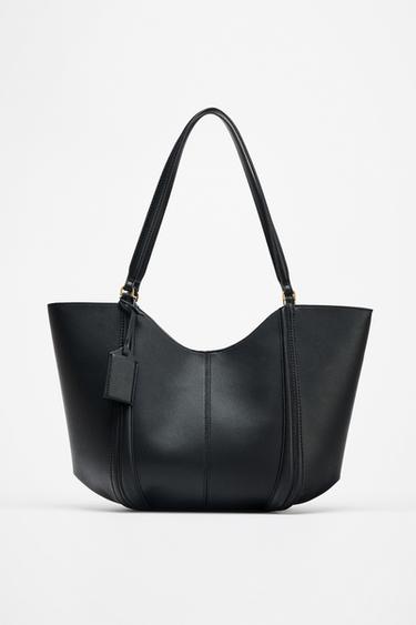 BOLSO MAXI SHOPPER - Negro de Zara