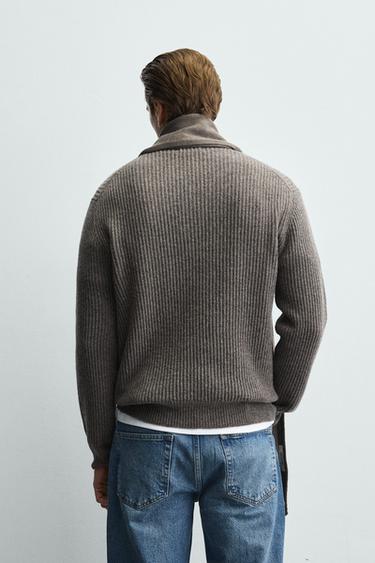 TEXTURED WOOL JUMPER - Grey green by Zara - Image 2