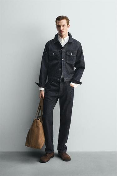 CAZADORA DENIM CROPPED FIT LIMITED EDITION - Azul de Zara - Imagen 0