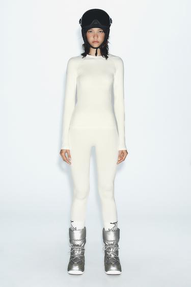 T-SHIRT THERMIQUE THERMOLITE® COLLECTION SKI - Écru de Zara - Image 0