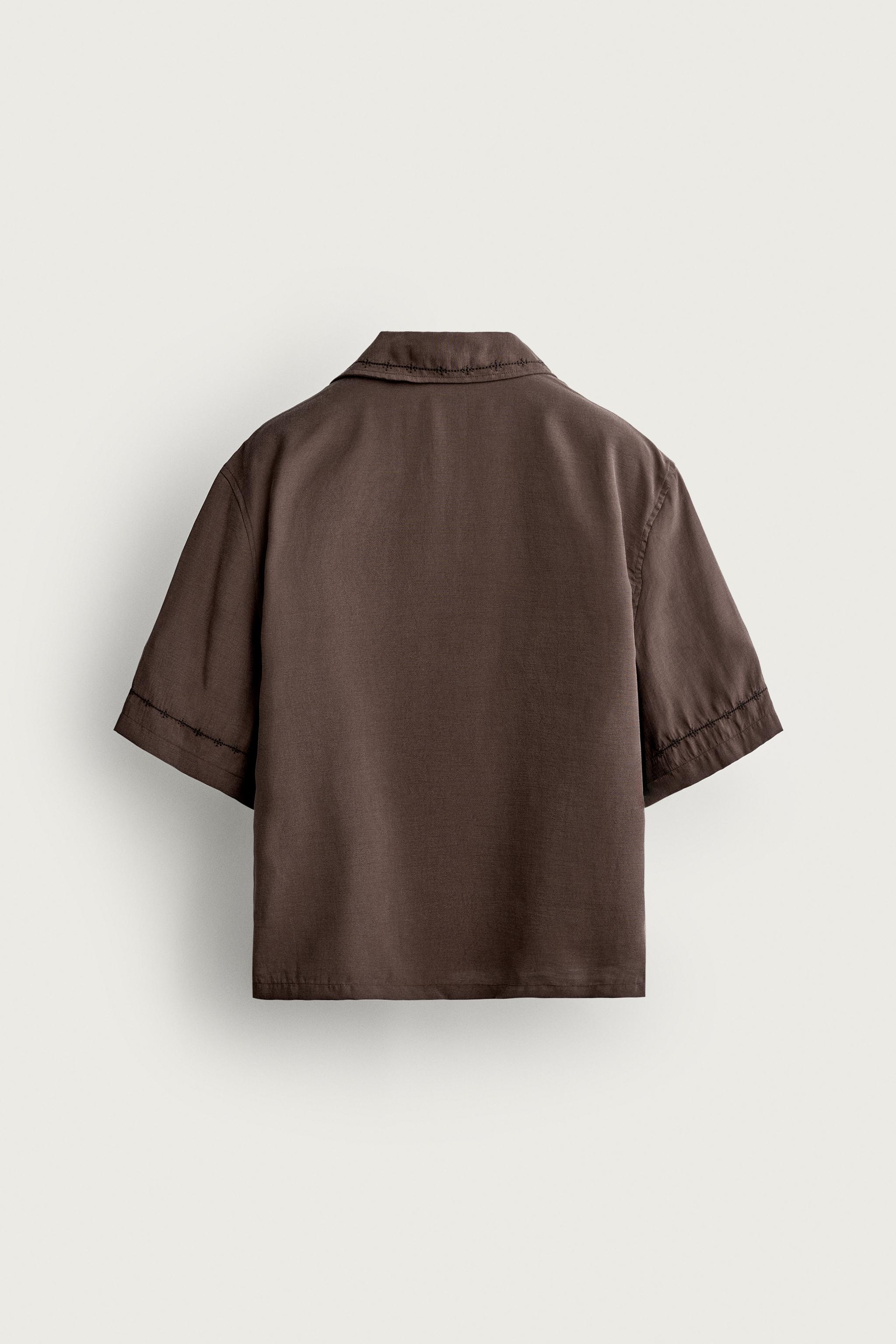EMBROIDERED RELAXED-FIT SHIRT