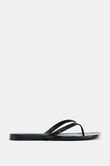 FLAT SANDALS - Black by Zara - Image 0