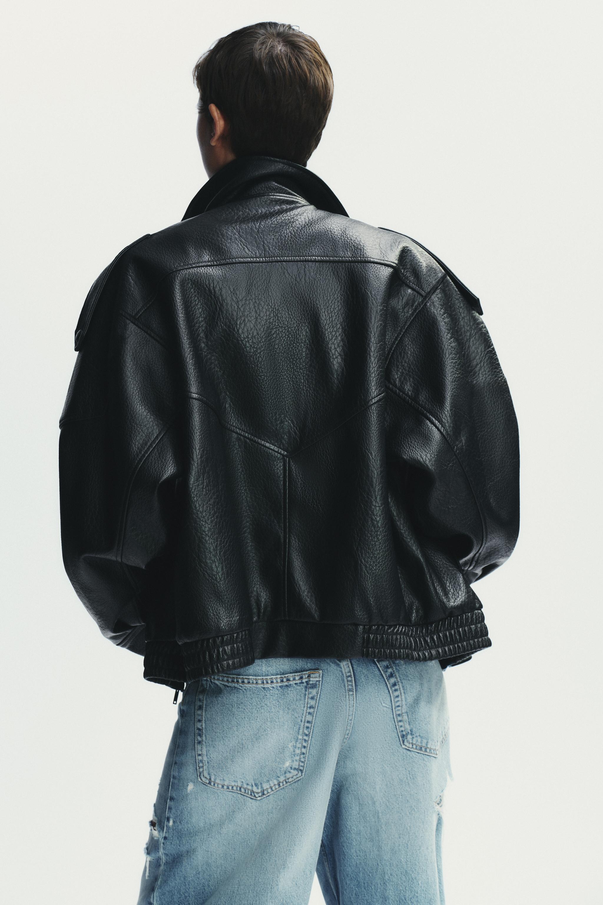FAUX LEATHER JACKET - Black | ZARA United States