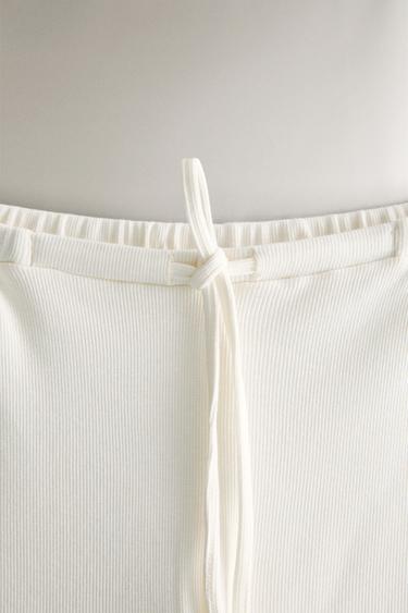 COTTON TROUSERS - Ecru by Zara - Image 2