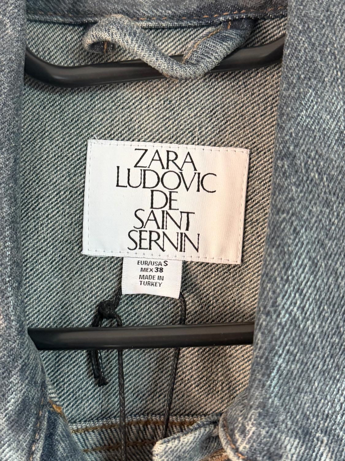 VESTE DENIM JEAN SANS MANCHES ZARA LUDOVIC DE SAINT SERNIN - Image 7