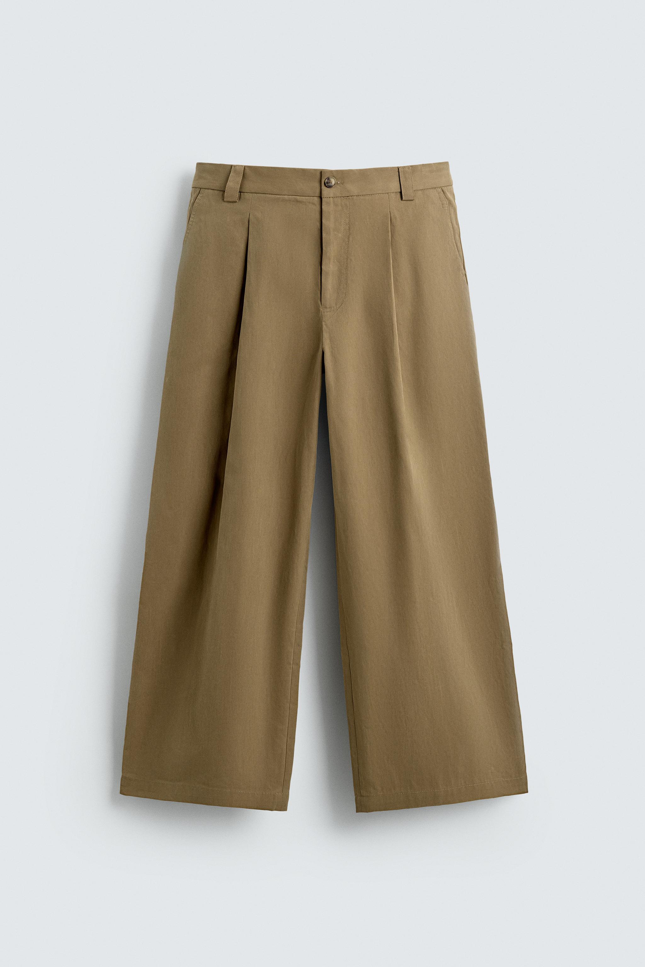 PANTALON BARREL FIT À PLIS
