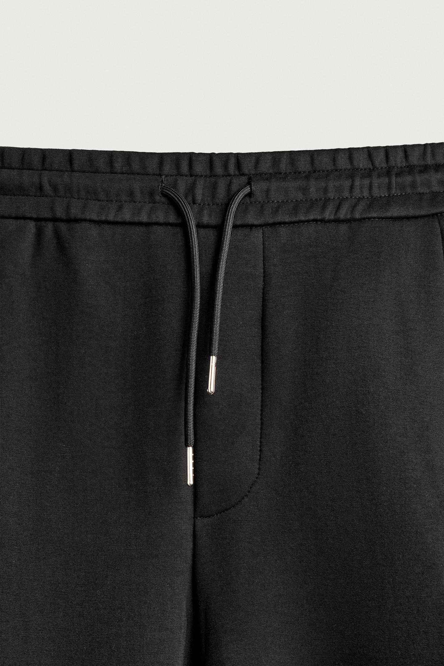 Мужские брюки Zara Pleated Balloon-Fit, цвет: Чёрный — фото 7