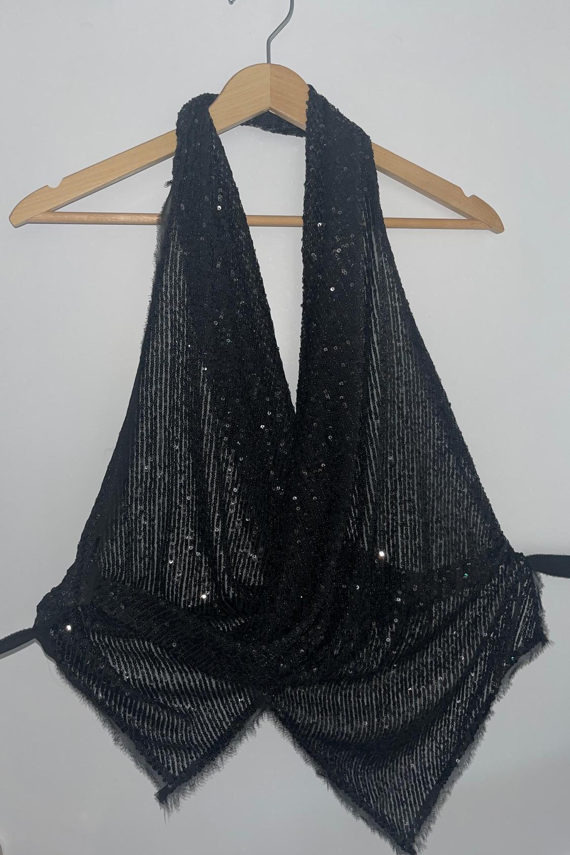 SEQUINNED HALTER TOP - Image 2